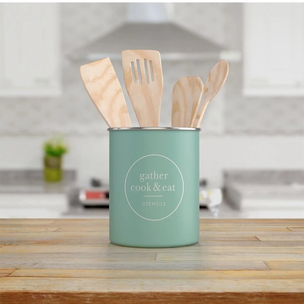 Barnyard Designs Metal Utensil Crock Holder